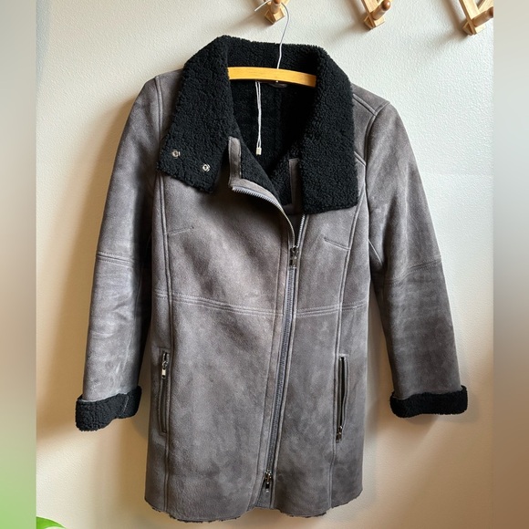 Comptoir des Cotonniers sheepskin coat - Picture 1 of 6